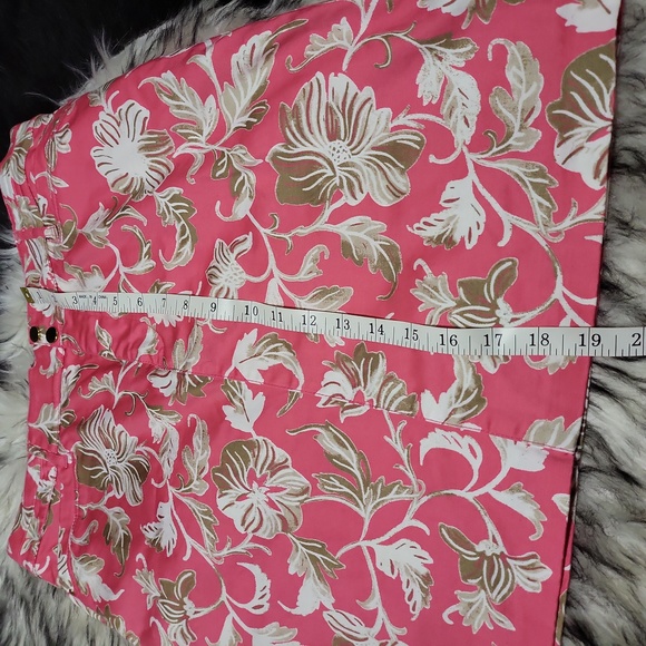 WOMENS BEAUTIFUL PINK AND FLOWER SKORT BY CHARTER CLUB SIZE 10. LIKE NEW - Picture 2 of 6